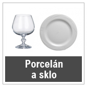 Porcelán a sklo