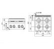 Sporák plynový, 4 horáky 12,4 kW