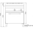 Plynový sporák s tálom 10 kW a rúrou 7,8 kW