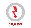 Sporák elektrický, 4 horáky 10,4 kW