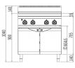 Indukčný sporáky 4 x horáky - 12,8 kW