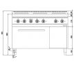 Sporák elektrický 21 kW s el. rúrou 7,5 kW