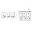 Sporák elektrický, 6 horákov 12,0 kW