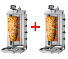 Gyrosy x 2 ks na 4 horáky, max 80 kg, Kebab Grily plynové