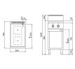 Indukčný sporák 2 x horák - 7 kW