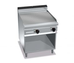 Plynová grilovacia platňa ryhovaná 20 kW na podstavbe