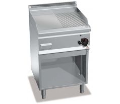 Plynová grilovacia platňa hladká / ryhovaná 8 kW / podstavba