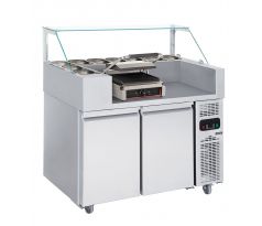 Panini pult / Gril pult + Chladiaci stôl saladeta