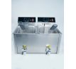 Elektrická fritéza s kohútikom – 2 x 8 L / HURAKAN HKN-FT88N