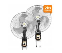Oscilační nástěnný ventilátor DutchMasters 75W - Ø50cm, balení 2ks