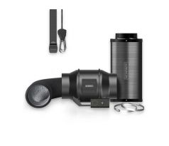 AC Infinity Air Filtration Kit 150mm, Inline Fan with Speed Controller, Carbon Filter & Ducting Combo