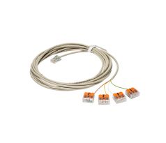 Growcontrol Cable RJ45-open ends 0-10V/DC/Out, kabel RJ45 a wago svorky, 5m
