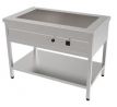 Nerezový ohrevný stôl na GN – 4 GN — 1500 × 700 × 900 mm