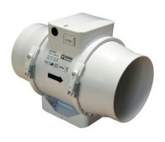 Ventilátor potrubný axiálny s termostatom a regulátorom otáčok Ø 100 mm