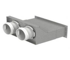 Kovový konektor do steny 90 ° Dalap Flexitech Ø 63 mm