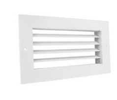 Vetracia mriežka kovová Dalap GMAS s nastaviteľnou žalúziou 200x100 mm, biela