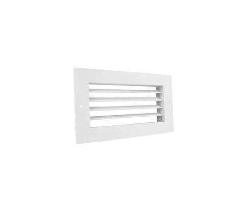 Vetracia mriežka kovová Dalap GMAS s nastaviteľnou žalúziou 200x100 mm, biela
