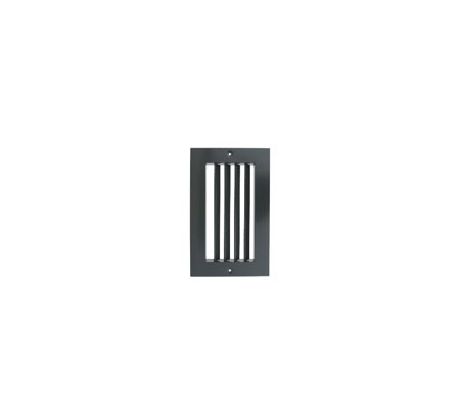 Vetracia mriežka kovová Dalap GMAS s nastaviteľnou žalúziou 350x350 mm, sivá