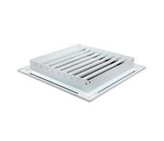 Vetracia mriežka z vysoko kvalitného extrudovaného hliníka 300x300 mm, biela