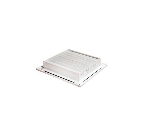 Vetracia mriežka z vysoko kvalitného extrudovaného hliníka 400x200 mm, biela
