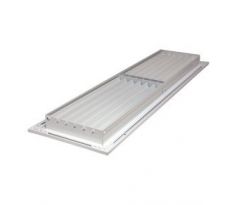 Vetracia mriežka z vysoko kvalitného extrudovaného hliníka 450x100 mm, biela