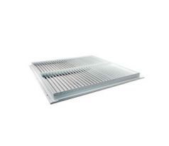 Vetracia mriežka z extrudovaného hliníka s výstuhou 700x300 mm, biela