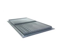 Ventilačná mriežka z vysoko kvalitného extrudovaného hliníka 350x350 mm, sivá