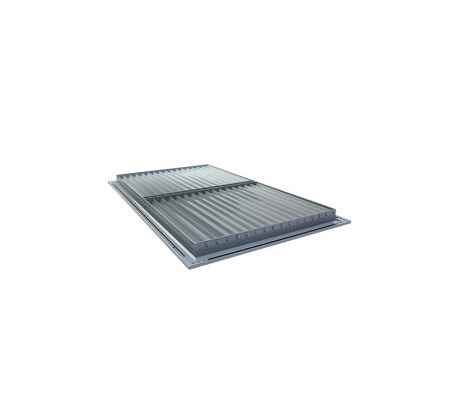 Ventilačná mriežka z vysoko kvalitného extrudovaného hliníka 400x100 mm, sivá