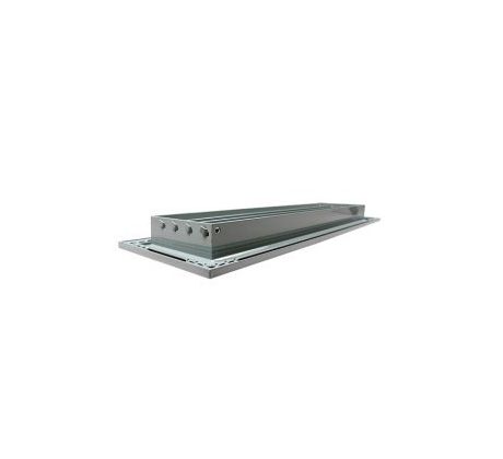 Ventilačná mriežka z vysoko kvalitného extrudovaného hliníka 450x150 mm, sivá