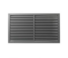 Ventilačná mriežka z vysoko kvalitného extrudovaného hliníka 450x300 mm, sivá