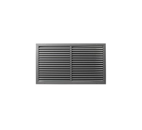 Ventilačná mriežka z vysoko kvalitného extrudovaného hliníka 450x400 mm, sivá