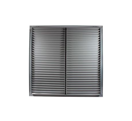 Ventilačná mriežka z extrudovaného hliníka s výstuhou 900x600 mm, sivá