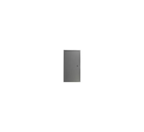 Revízne dvierka kovové so zámkom 400x400 mm, šedé