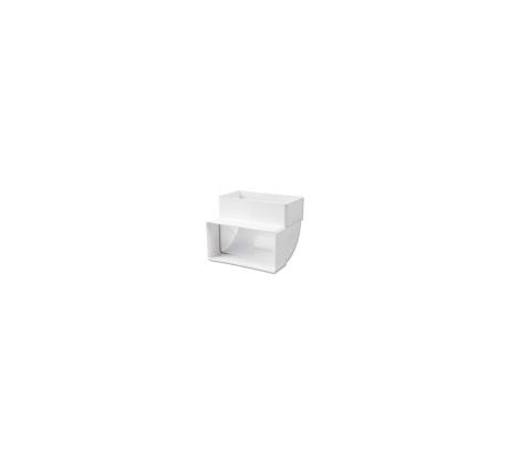 Plastové koleno hranaté vertikálne 90°, 110x55 mm
