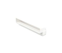 Plastové koleno hranaté vertikálne 90°, 308x29 mm