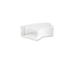 Plastové koleno štvorcové viachranné 110x55 mm