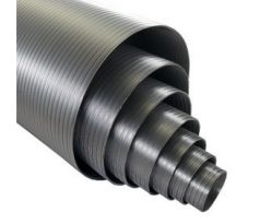 Potrubie kruhové ohybné do 250°C Ø 125 mm, dĺžka 1000 mm