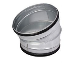 Kovové koleno okrúhle 30° s tesniacou gumou Ø 250 mm