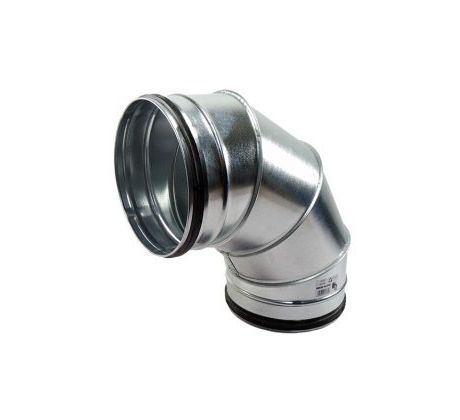 Kovové koleno okrúhle 90° s tesniacou gumou Ø 315 mm