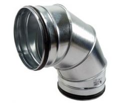 Kovové koleno kulaté 90° s těsnící gumou Ø 450 mm