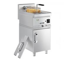 Elektrická fritéza - 10 L - 6 kW - vr. podstavce s dverami – EFK400-END#UBK400-E