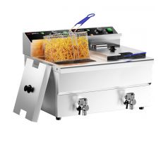 Dvojitá elektrická fritéza - 12+12 L - 6,5 kW – EFK644-12+12N