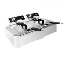 Dvojitá elektrická fritéza - 5+5 L - 7,5 kW - Manuálne ovládanie – EFE5+5