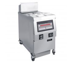 Elektrická fritéza - 25 l - 14,2 kW - digitálne ovládanie - so systémom filtrácie oleja - na podstavci – EFY25N