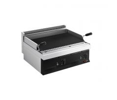 Lávový plynový gril - 14 kW - 800 mm - stolový model - hĺbka 700 mm - čierne čelo – GLK873C