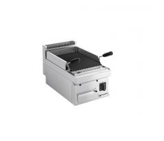 Lávový plynový gril - 5,5 kW - výškovo nastaviteľný rošt - stolový model - nehrdzavejúca oceľ - 400 mm – GLGK46-E