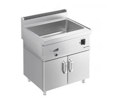 Elektrická ohrevná vaňa Bain Marie - 1,2 kW - 1x GN 1/1 a 3x GN 1/9 - so spodnou skriňou s 2 dverami - s vypúšťacím kohútikom – BMK66-E#UBK66-E