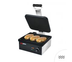 Kontaktný gril / hamburger gril - 2,2 kW - drážkovaný hore aj dole - Grilovacia plocha: 350x330 mm – KGGEJ432