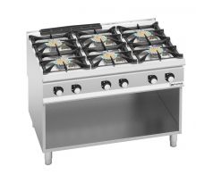 Plynový sporák - So 6 horákmi - 60 kW - vysoko výkonný model – GHB1299HM