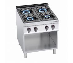 Plynový sporák - Lorenzo 900 - 800x900x965 mm - 34,5 kW - 4 horáky - s otvoreným podstavcom – GHB899H